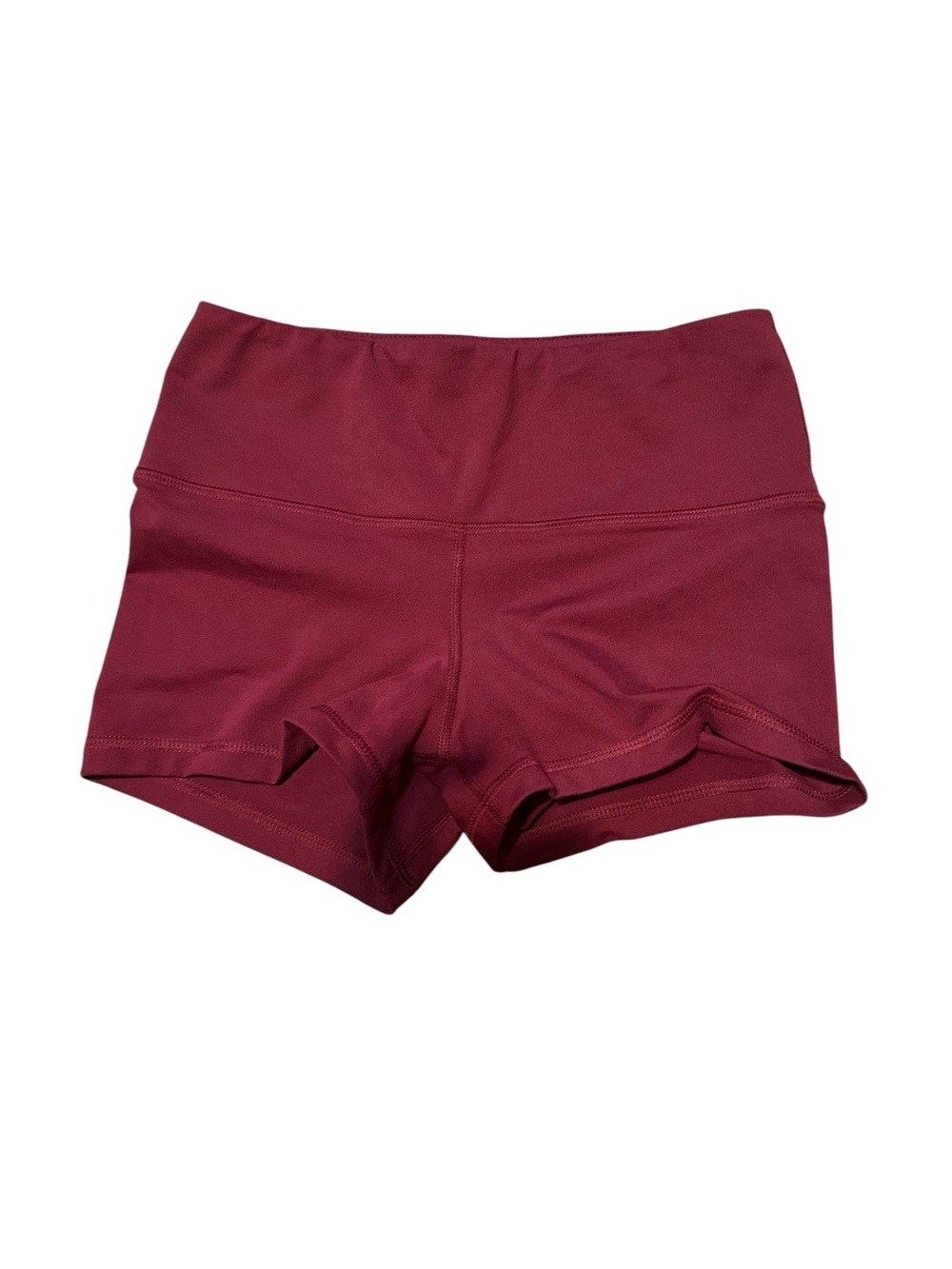 Fleo Women's Wine High-Rise Bike Shorts